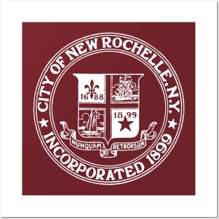 NEW ROCHELLE NY White City Seal Posters and Art